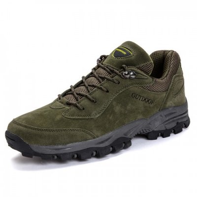 Men's Mountaineering Outdoor Sports Shoes Handmade Lace Up Sneaker