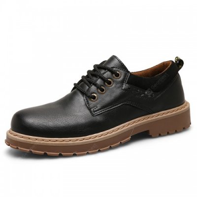 SYXZ 354 Retro Men's Tooling Leather Shoes