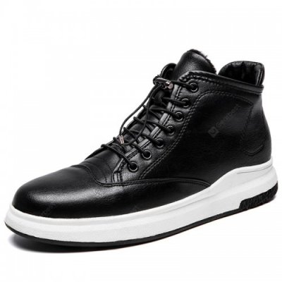 Autumn and Winter Men's High-top Leather Boots Non-slip Wear Resistant